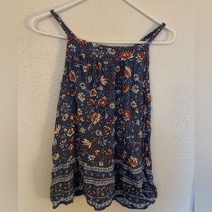 Blue spaghetti strap top